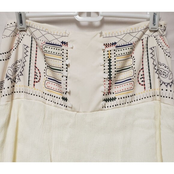 Handmade Cream High-Low Skirt Western Boho Lace Pattern Unbranded Women's PO Exc - Picture 4 of 12